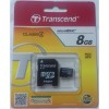Transcend 8GB Micro SDHC Card with card adaptor